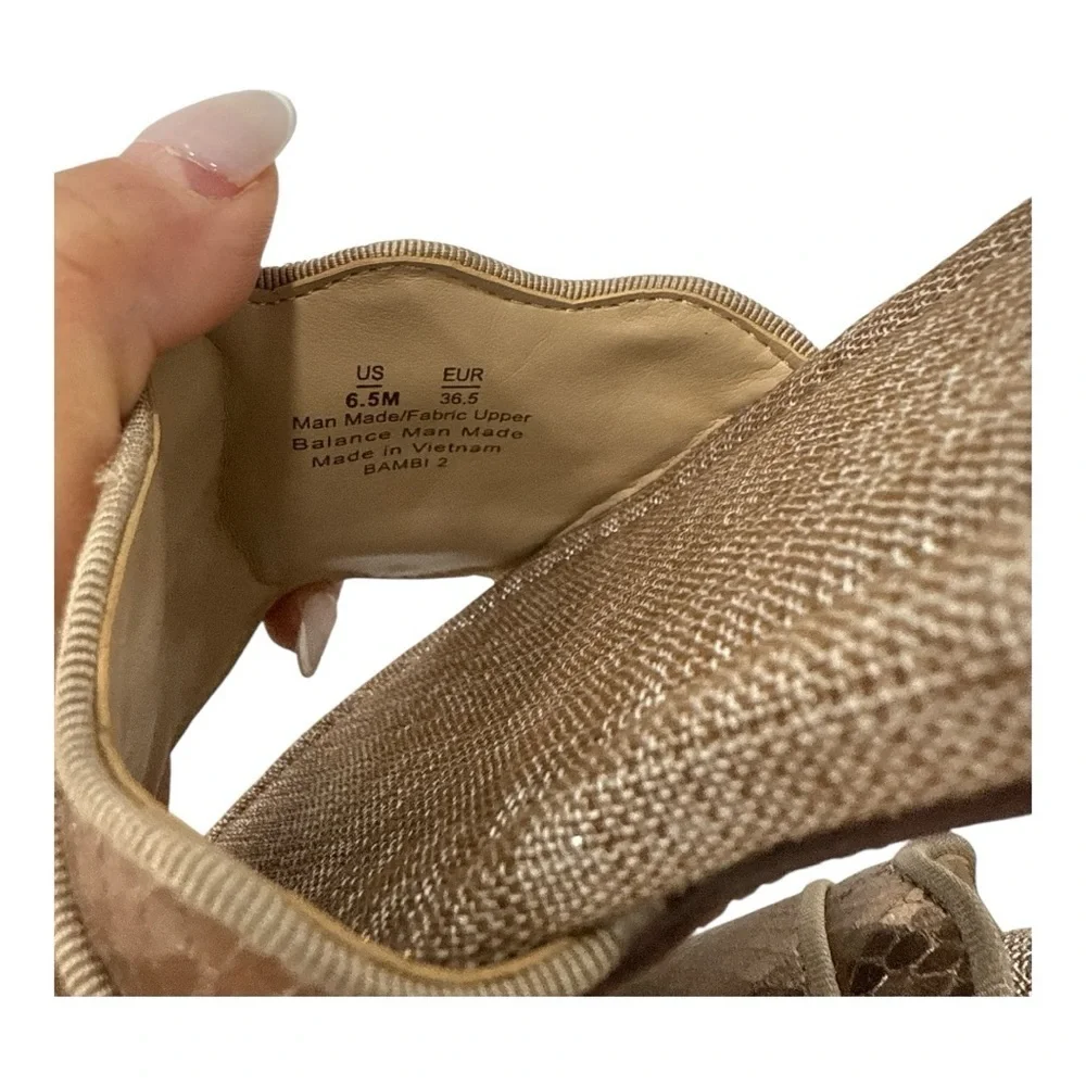 Sam Edelman Bambi 2 Snakeskin Embossed Slide Sandal (Women) Size 6.5